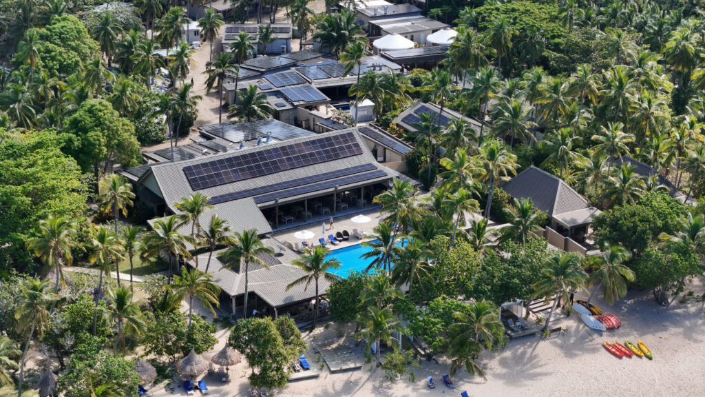 Completed off-grid commercial solar and battery installation across Yasawa Islands, Fiji